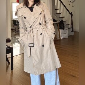 Burberry The Amberford Hooded Shell Trench Coat - Beige color size US 4/UK 6